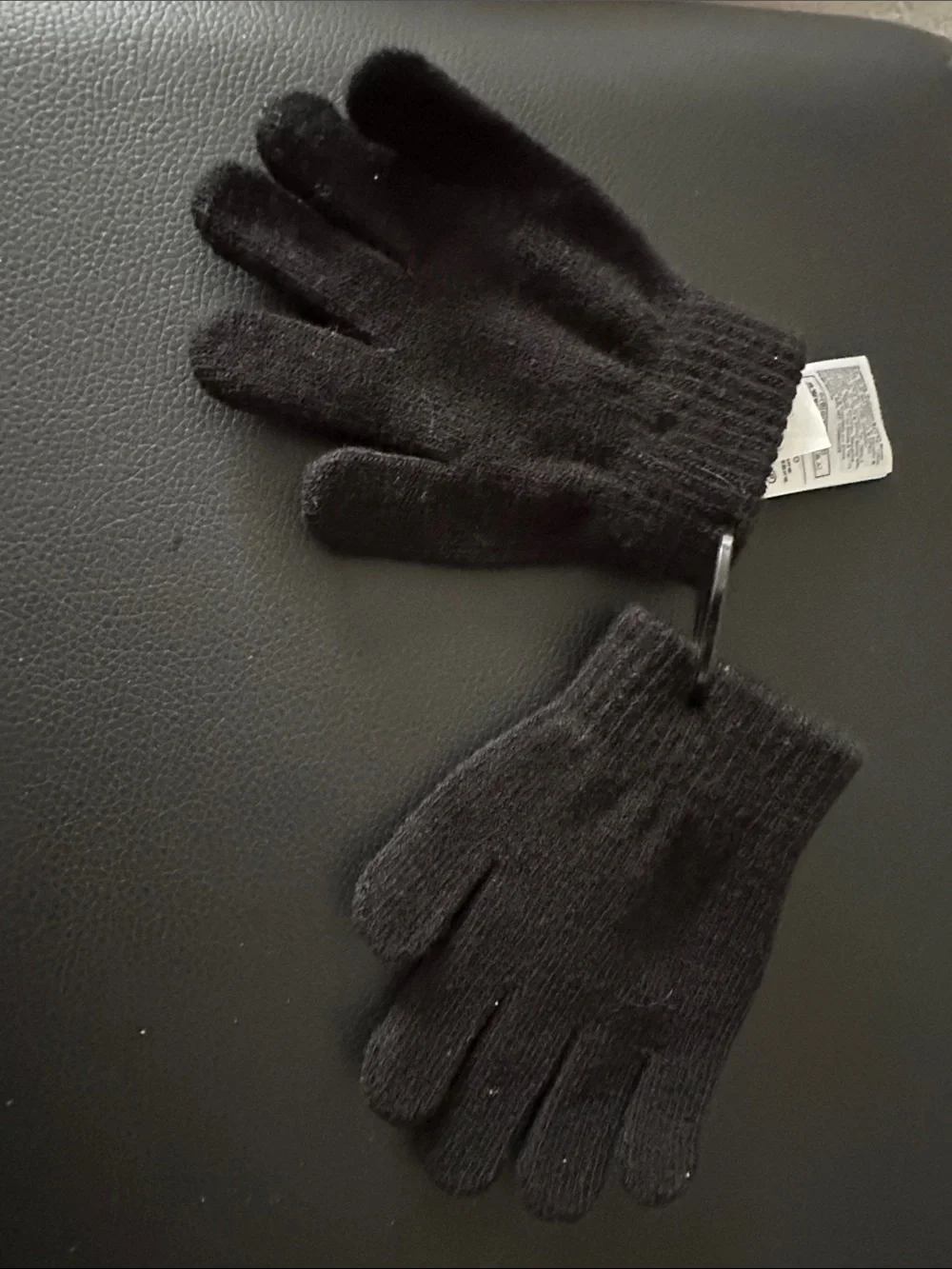 GAP Kids Black Gloves with Glow Skeleton Print